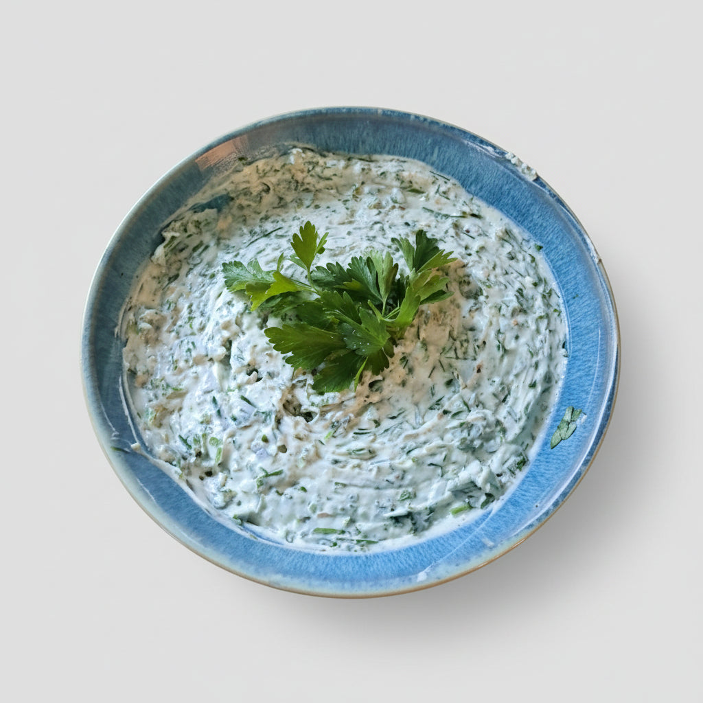 Küchenkombi für Frühkartoffeln mit Kräuterquark